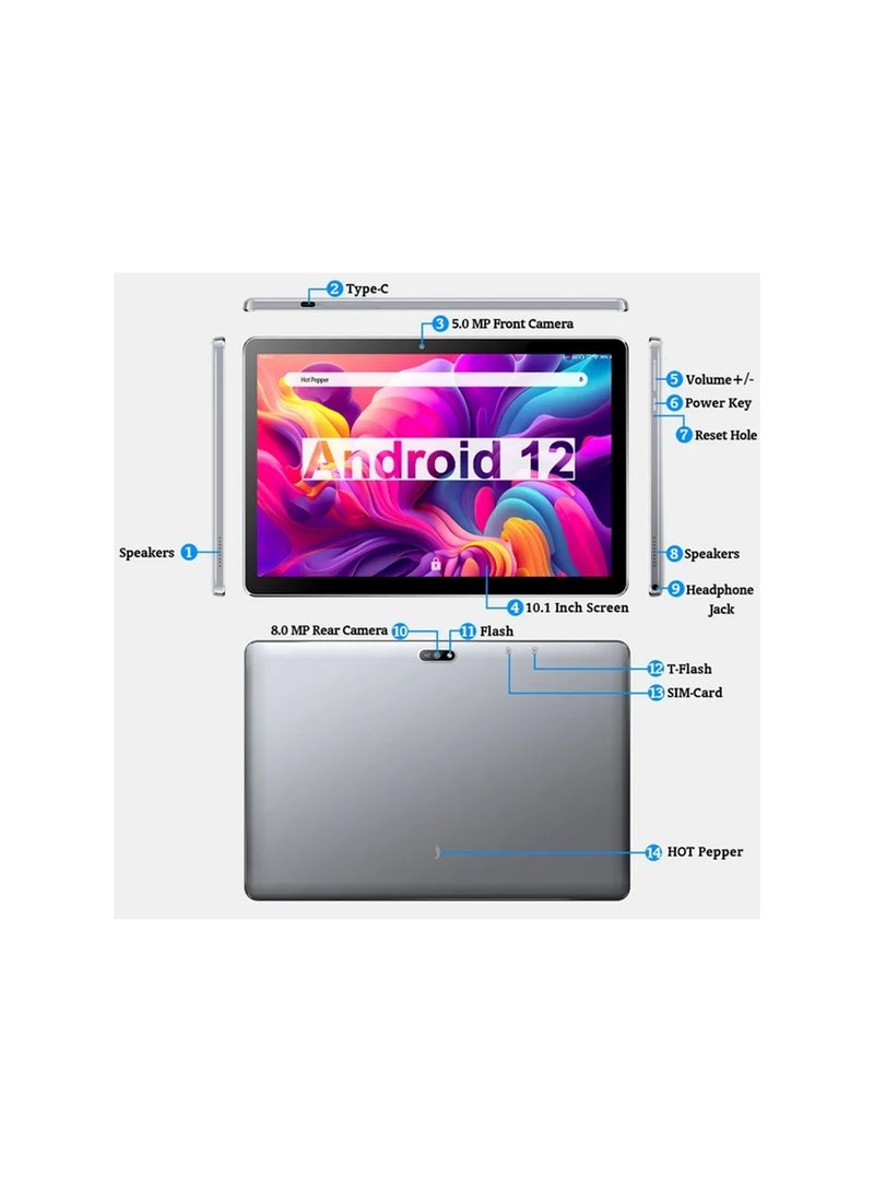 Hot Pepper Puya Silver 10.1 inch 3GB RAM 32GB 4G LTE - International Version - Image 2
